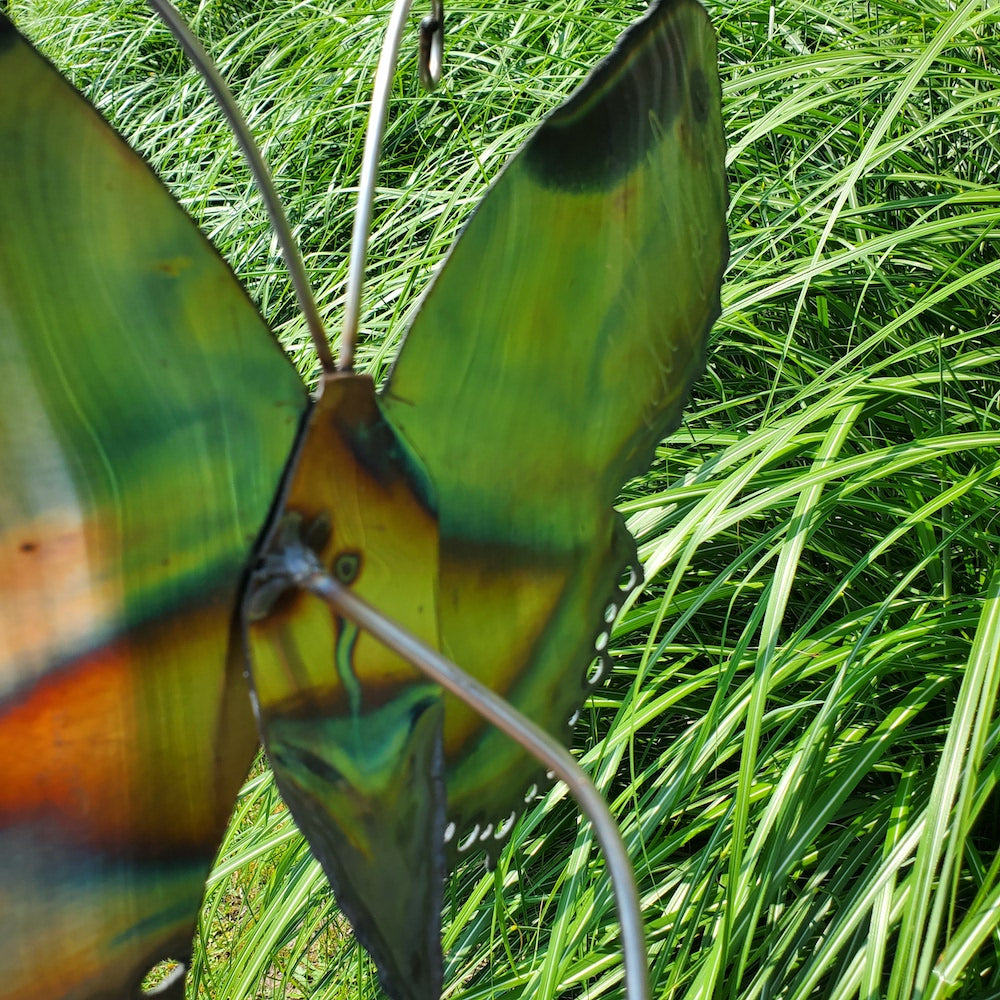 Small Lace Edge Butterfly Garden Stake - Upper Eye Spot - Heart of the Home PA