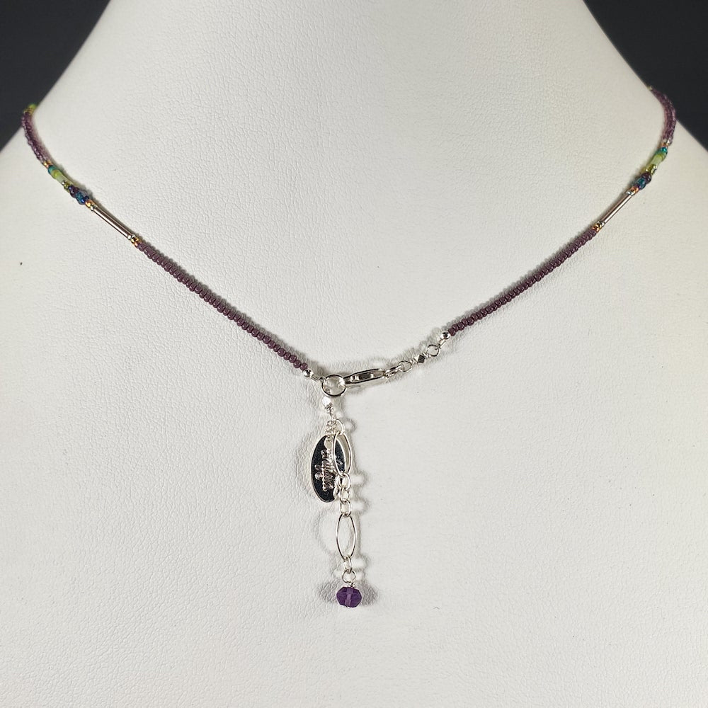 Amethyst Beaded Necklace - Heart of the Home PA