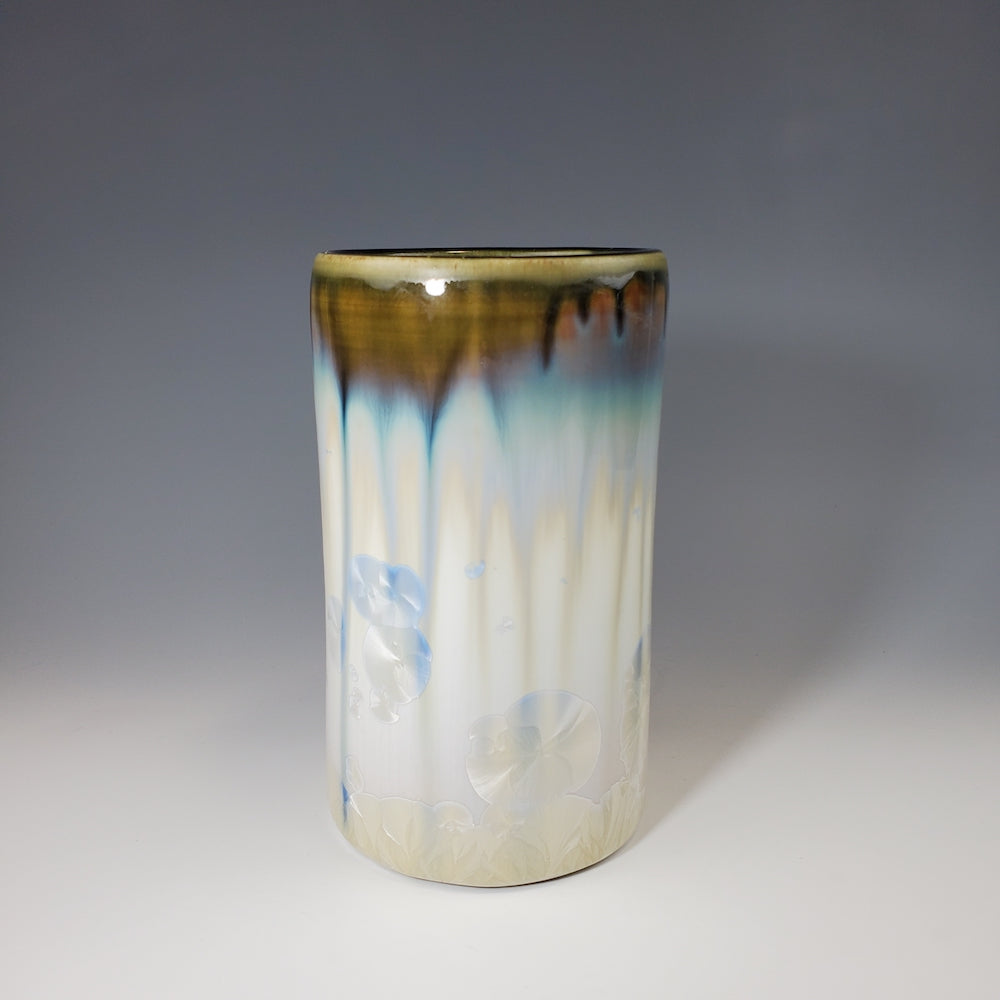 Tumbler in Ivory Dark Olive Glaze - Heart of the Home PA