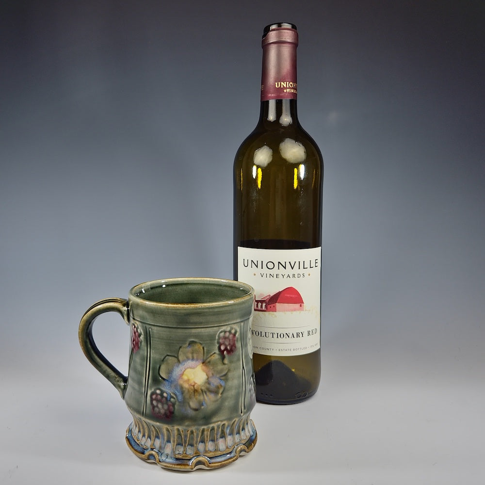 Cherry Blossom Carved Four Panel Mug - Heart of the Home PA