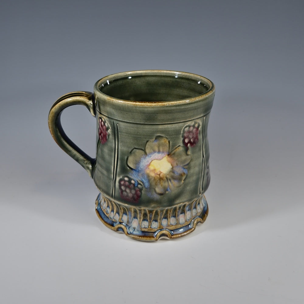 Cherry Blossom Carved Four Panel Mug - Heart of the Home PA