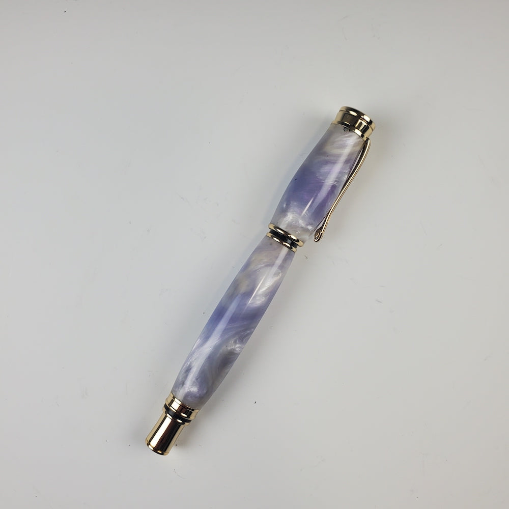 Wisteria Pearl Acrylic Fountain Pen - Heart of the Home PA