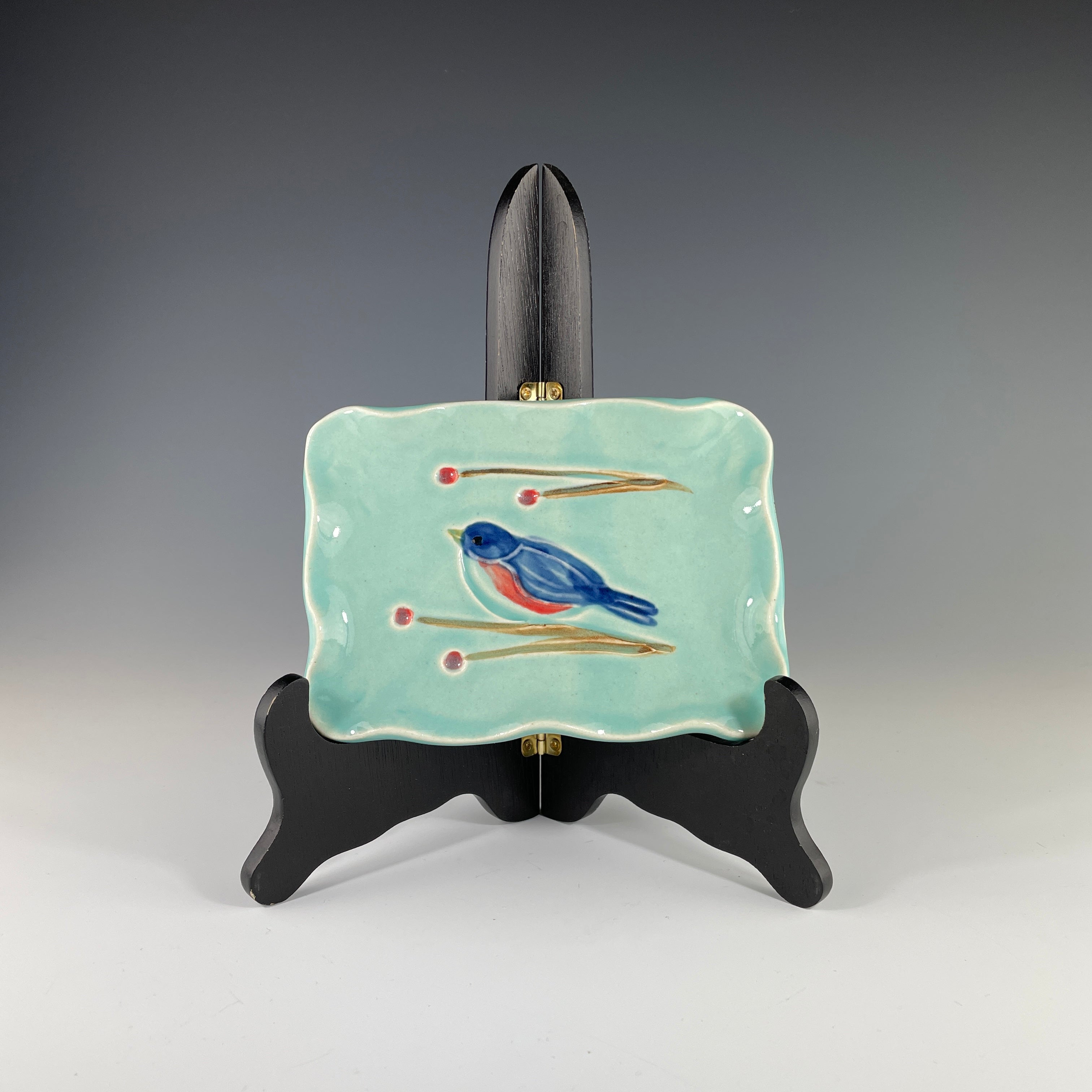 Wavy Bluebird Soap Dish - Heart of the Home PA