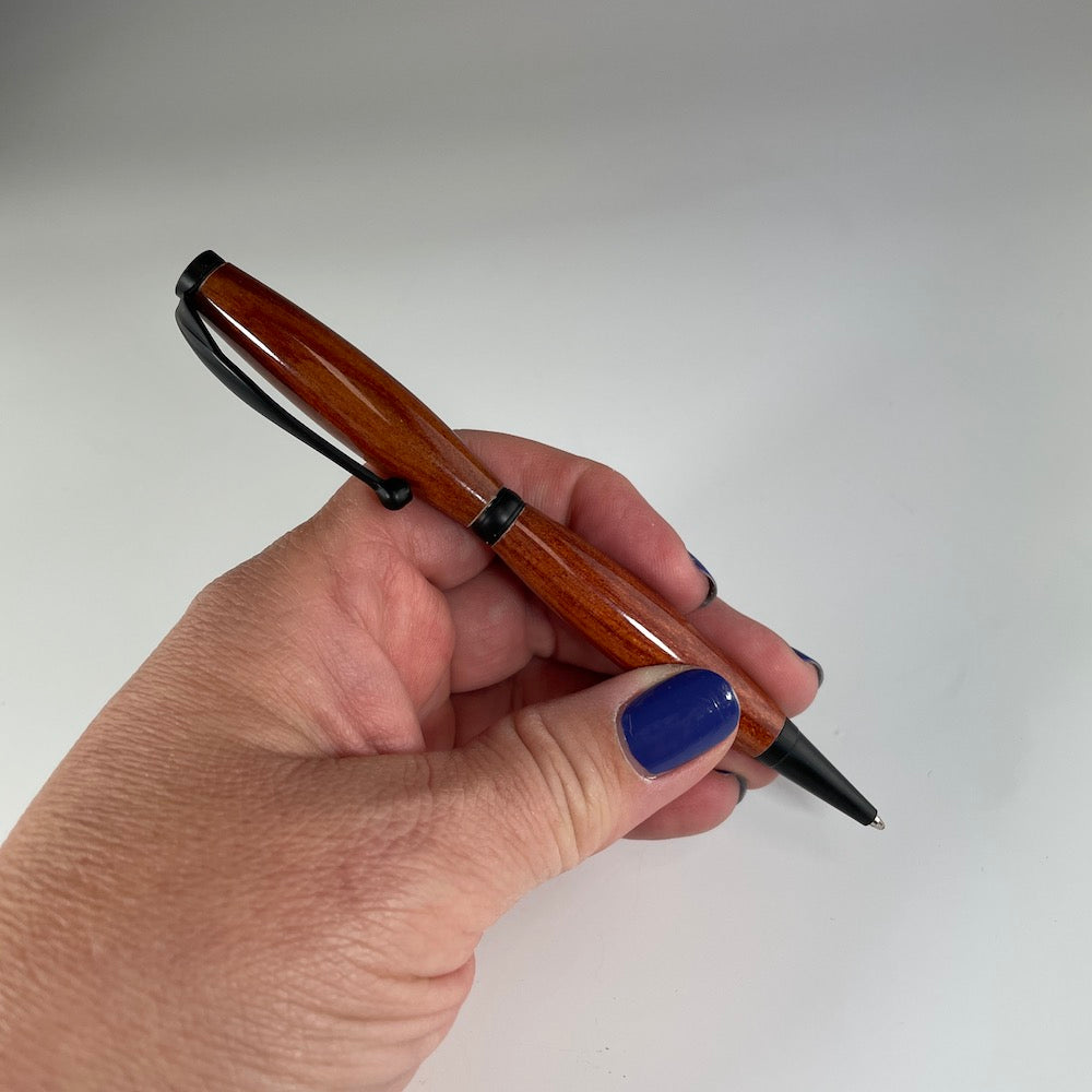 Slimline Bloodwood Rollerball Pen - Heart of the Home PA