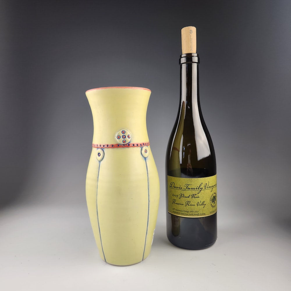 Large Yellow Vase - Heart of the Home PA