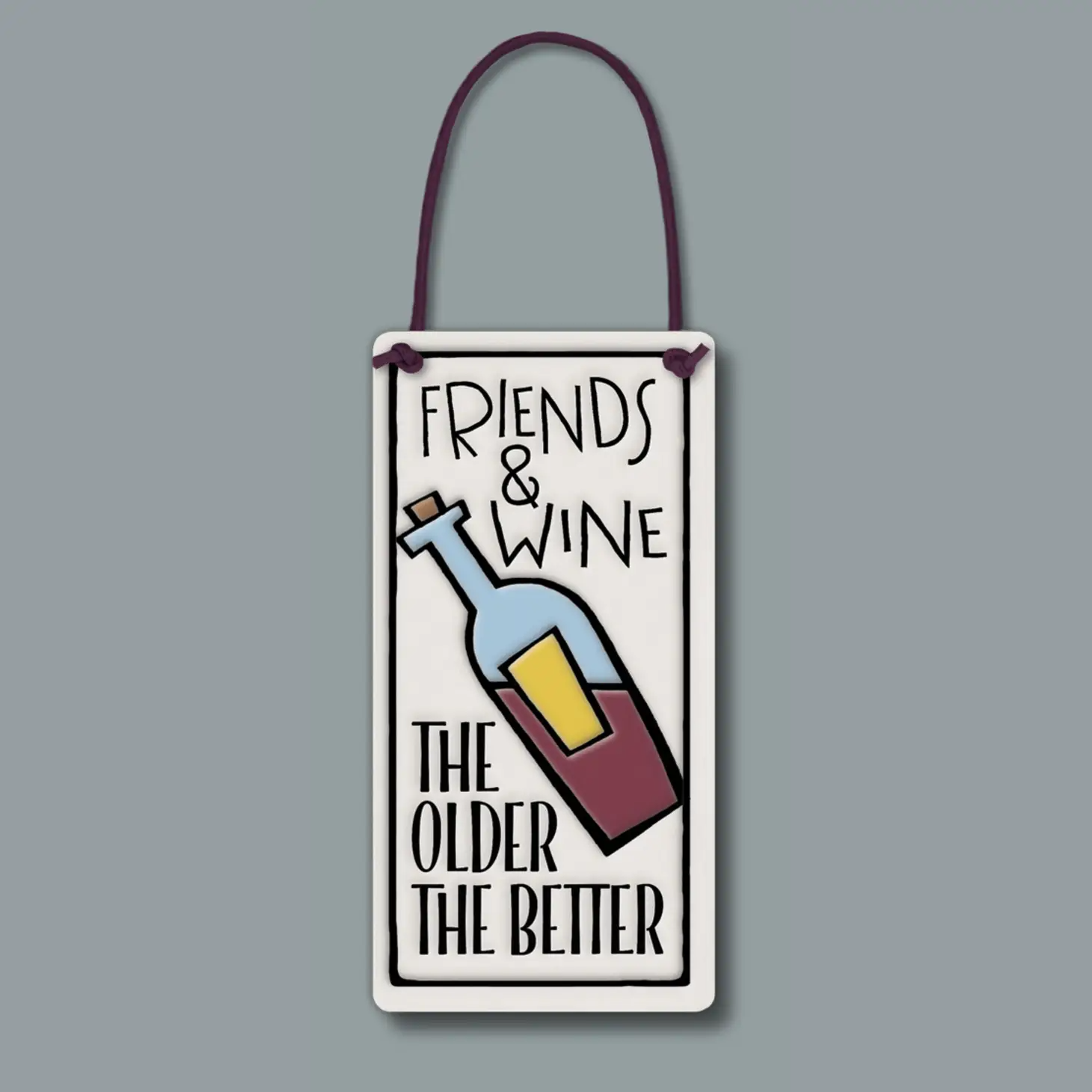 Wine and Friends Wall Plaque - Heart of the Home PA