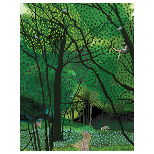 Girl in Tree Birthday Card - Heart of the Home PA