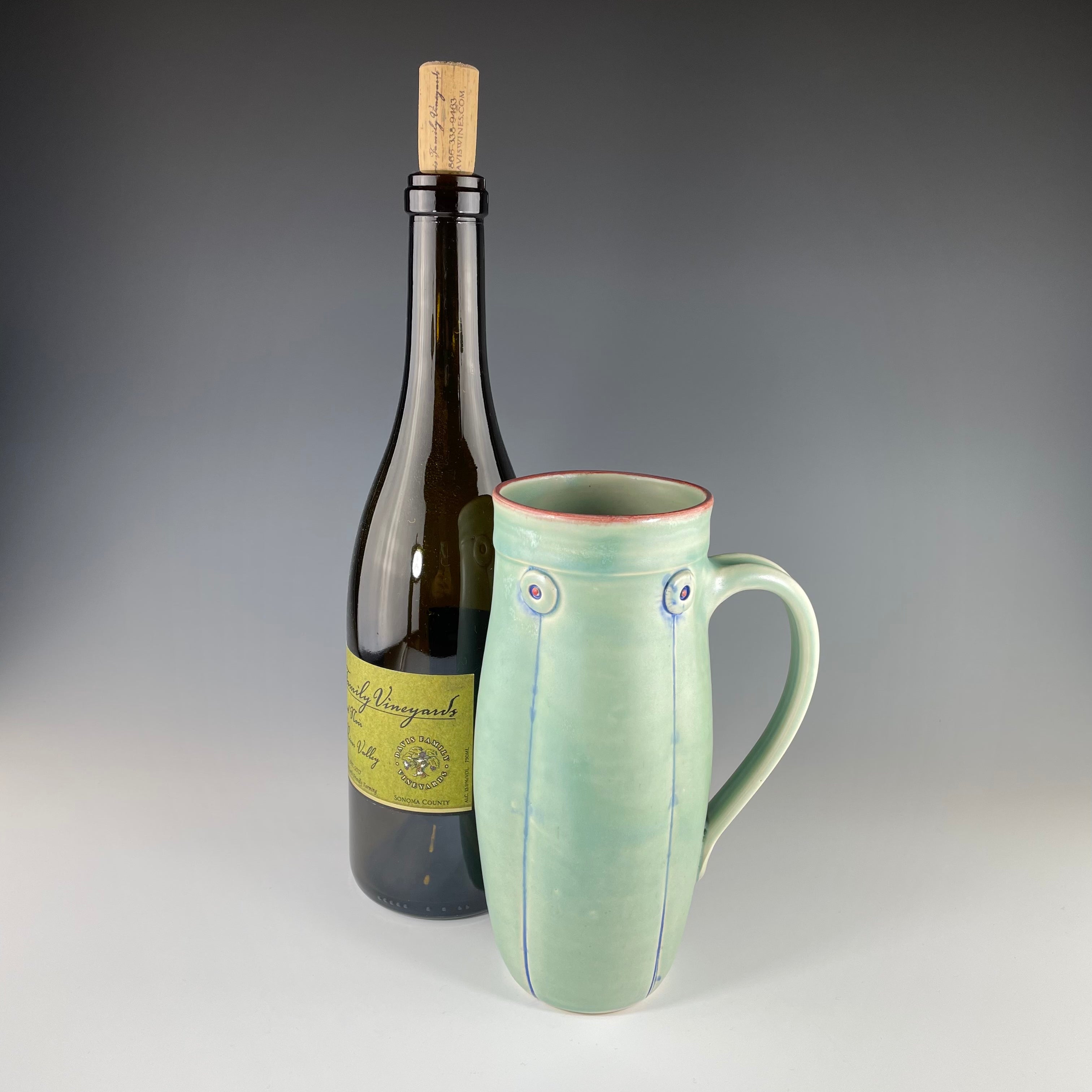 Button Stein in Green - Heart of the Home PA