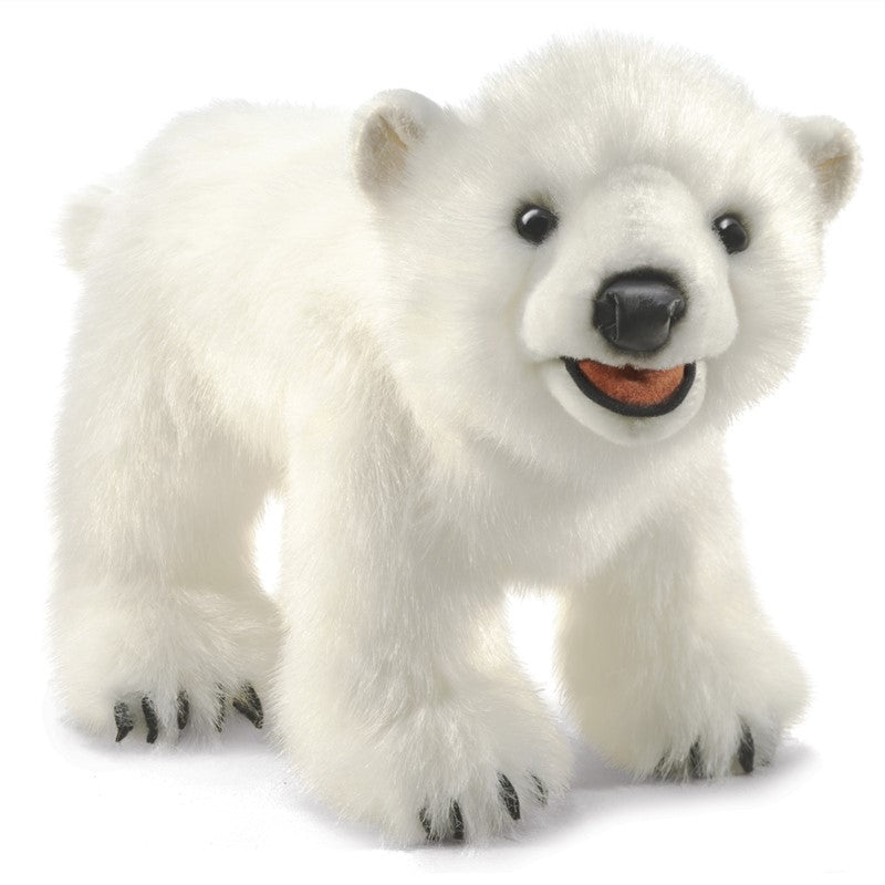 Polar Bear Cub Hand Puppet - Heart of the Home PA