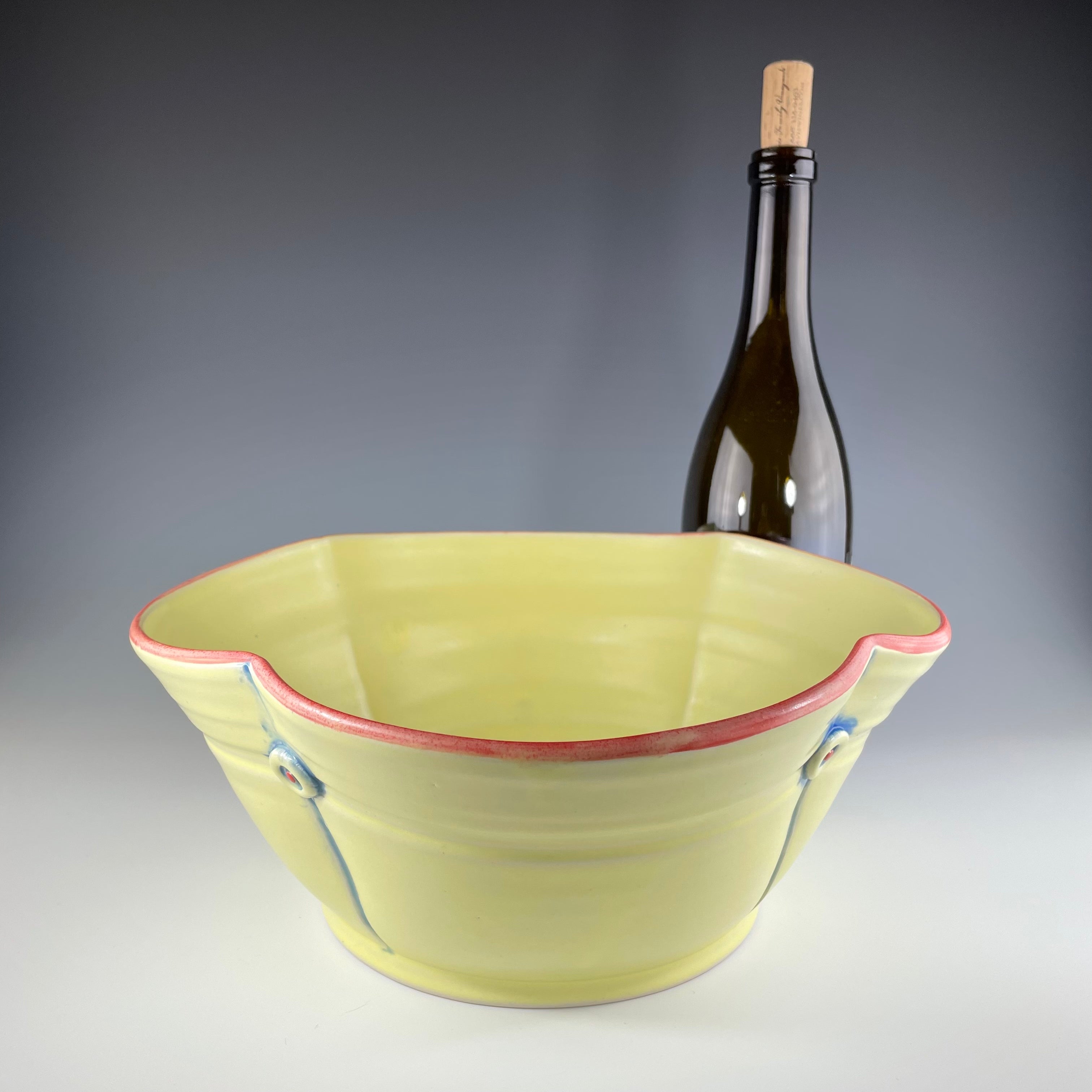 Button Serving Bowl in Yellow - Heart of the Home PA