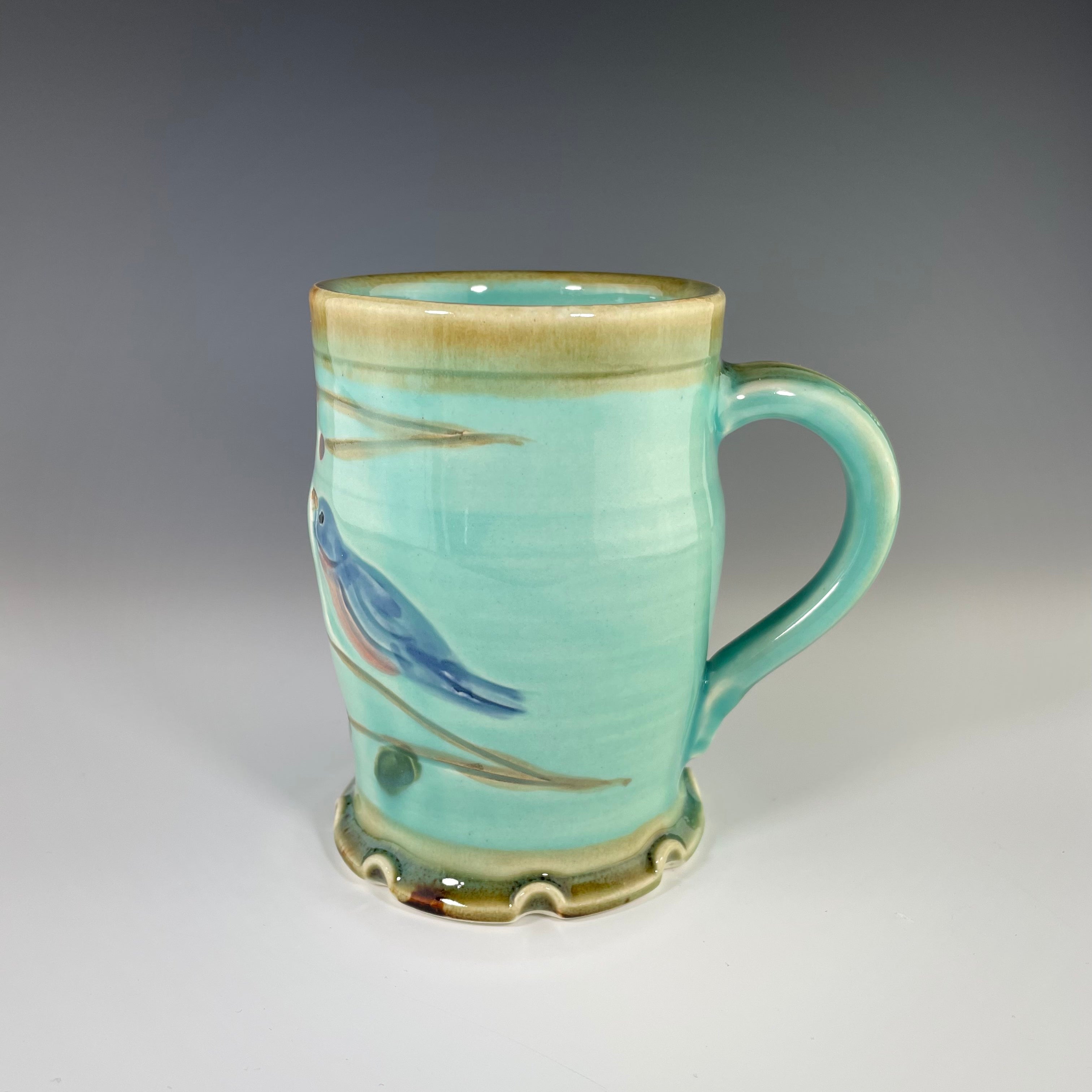 Tall Bluebird Mug