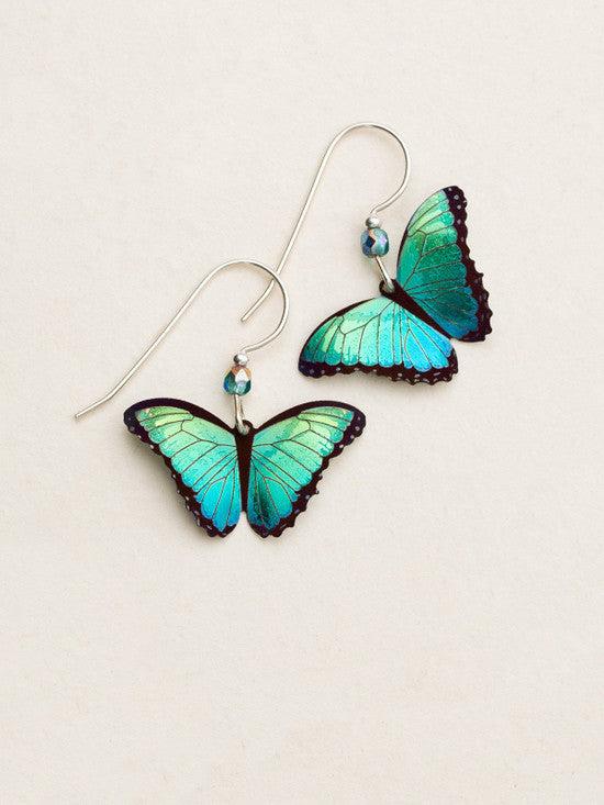 Bella Butterfly Earrings in Green Flash - Heart of the Home PA
