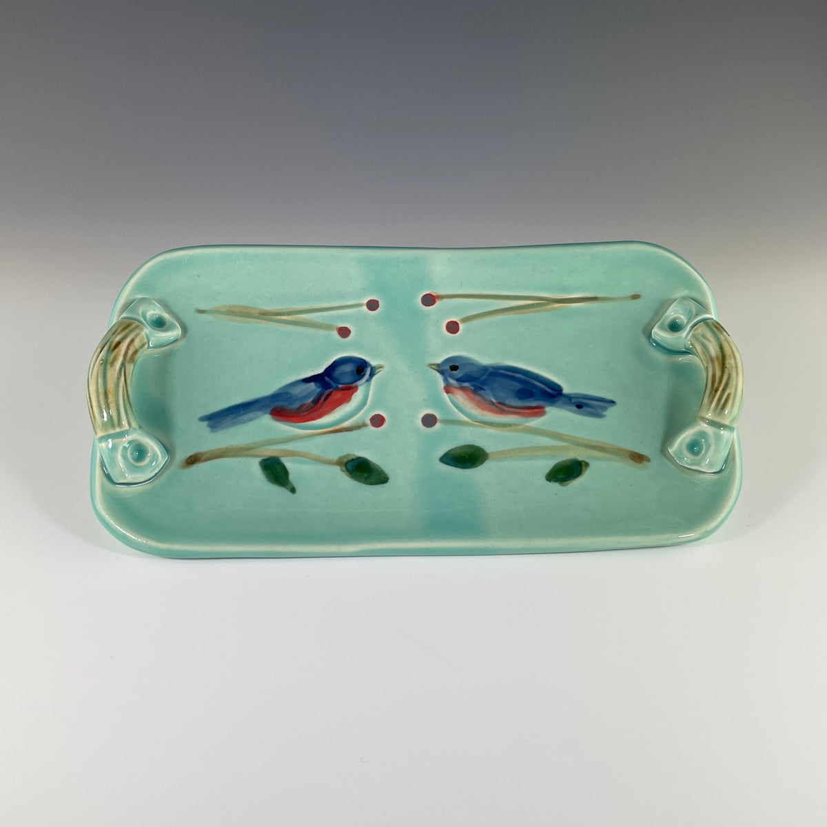 Bluebird Tray Turquoise - Heart of the Home PA