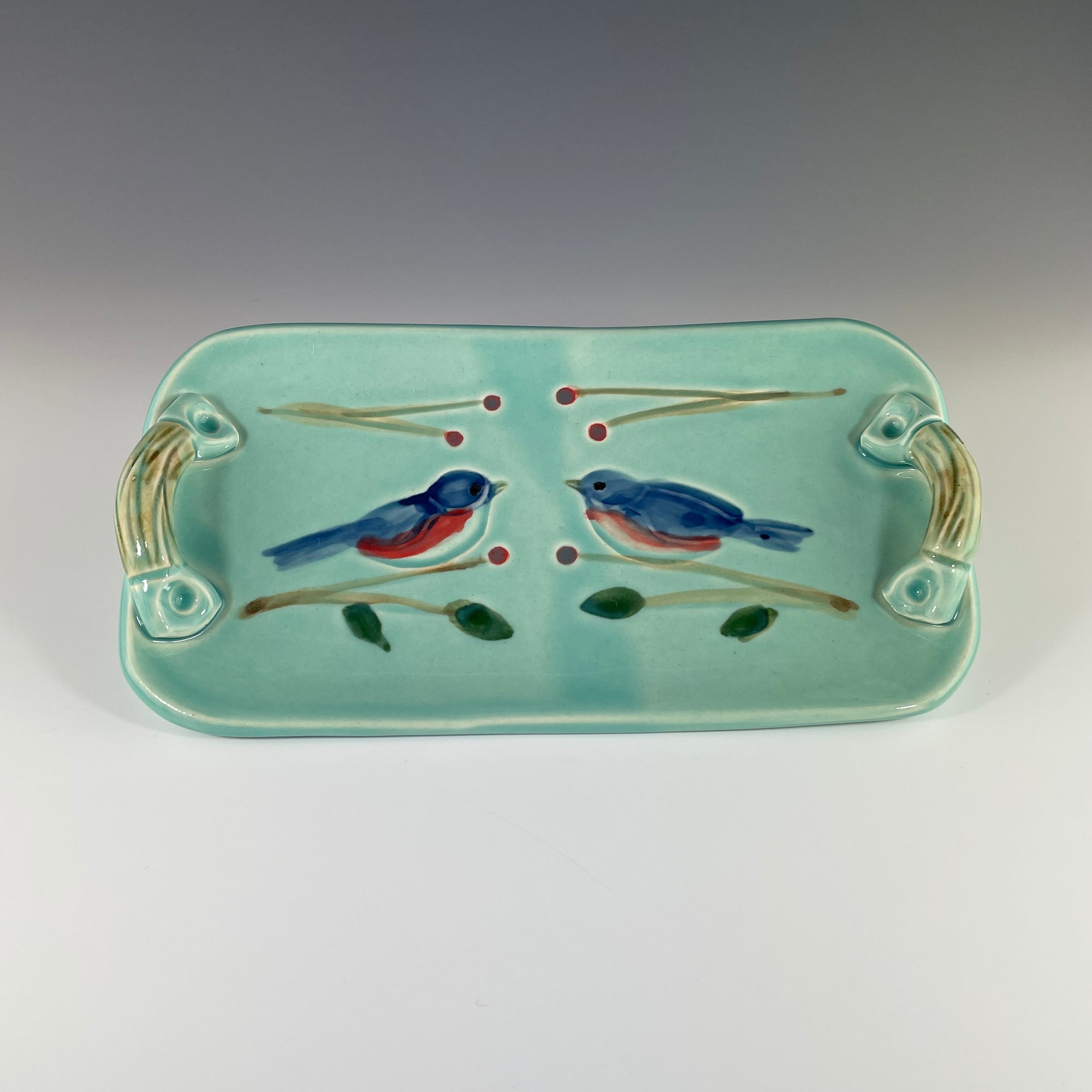 Bluebird Tray Turquoise - Heart of the Home PA