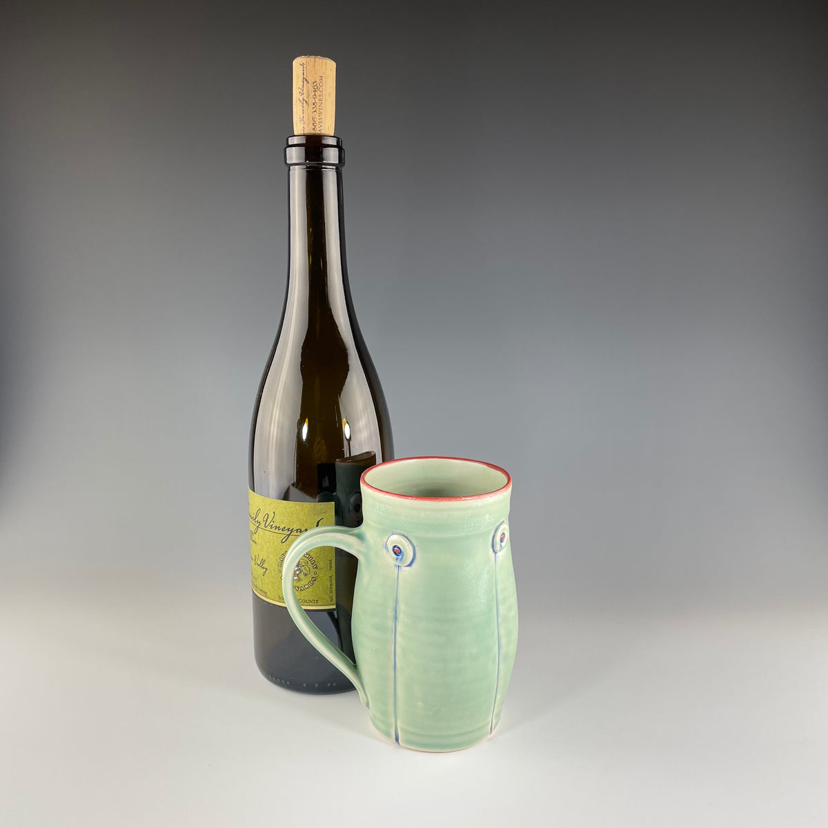 Button Mug in Green - Heart of the Home PA