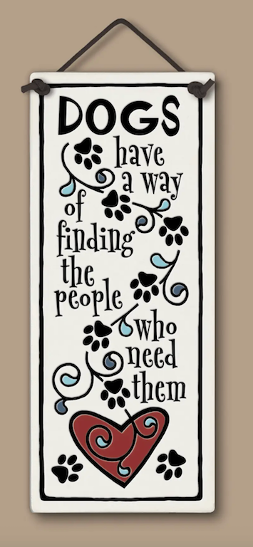 Dogs Find Wall Plaque - Heart of the Home PA