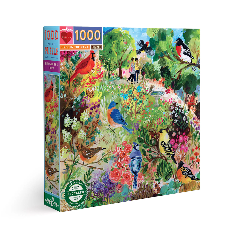 Birds in the Park 1000 Piece Square Puzzle - Heart of the Home PA