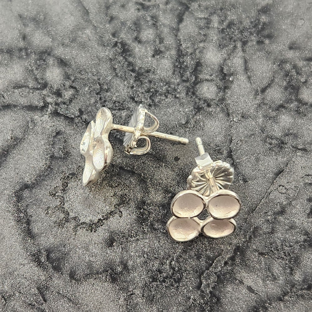 Clover Pod Sterling Silver Earrings - Heart of the Home PA