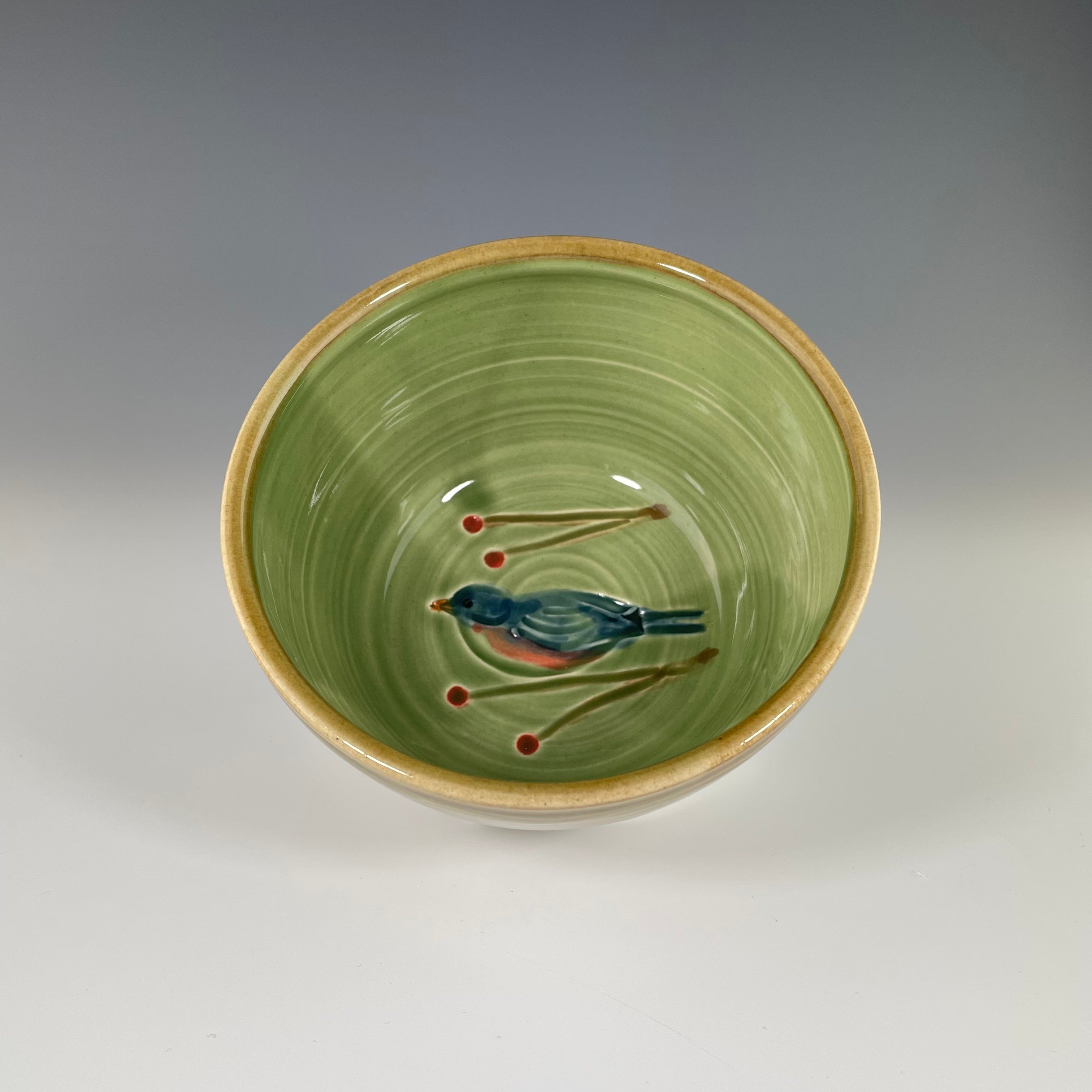 Bluebird Nest Bowl Green - Heart of the Home PA