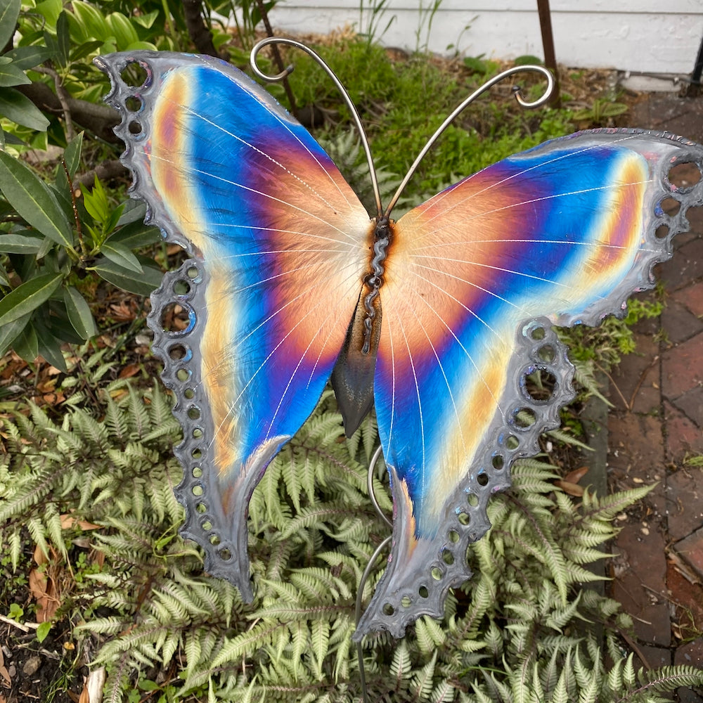 Small Luna Moth Garden Stake - Heart of the Home PA