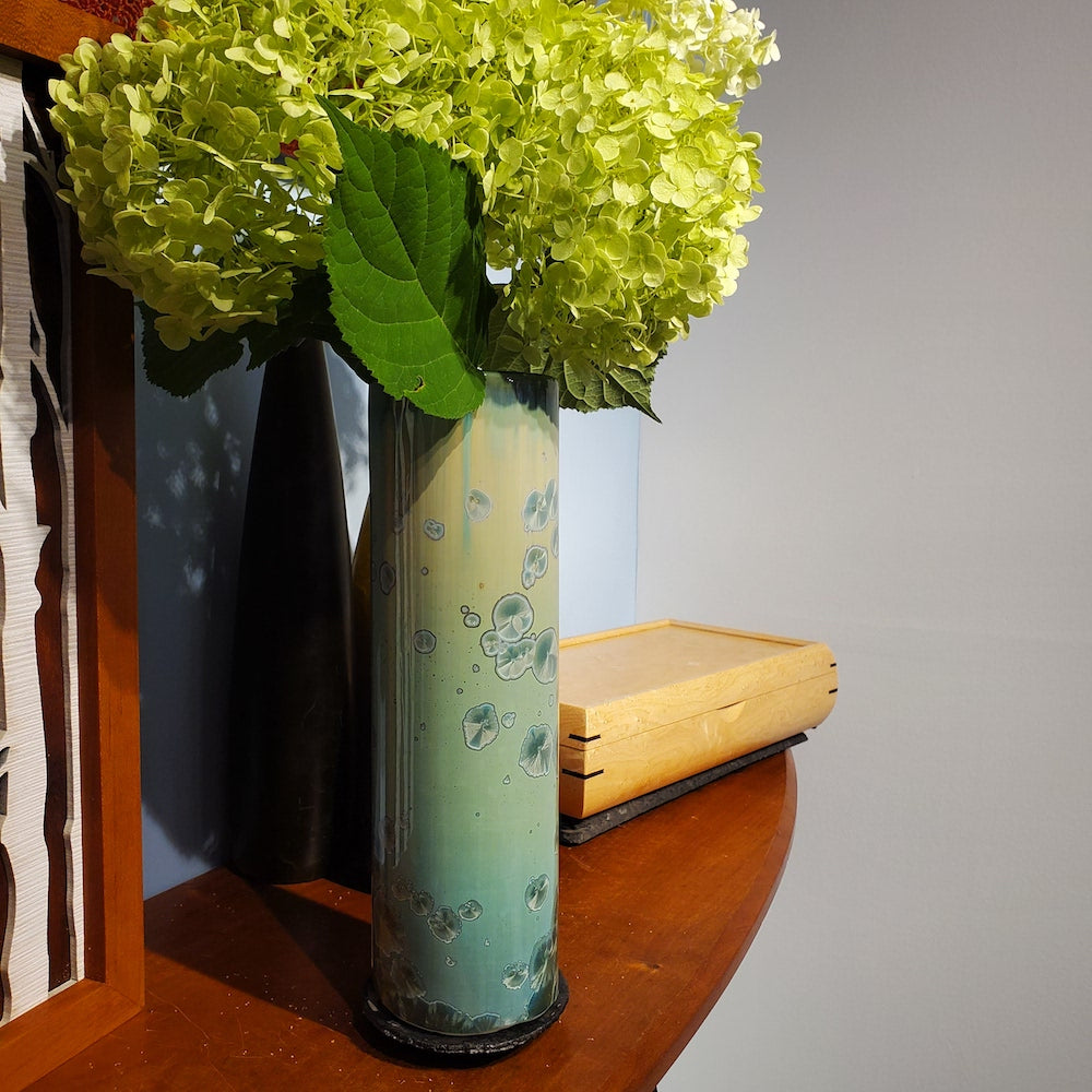 Clover Cylinder Vase - 10&quot; - Heart of the Home PA