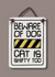 Beware Dog and Cat Wall Plaque - Heart of the Home PA