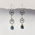 Triple Circle Moss Kyanite and Aqua Earrings - Heart of the Home PA