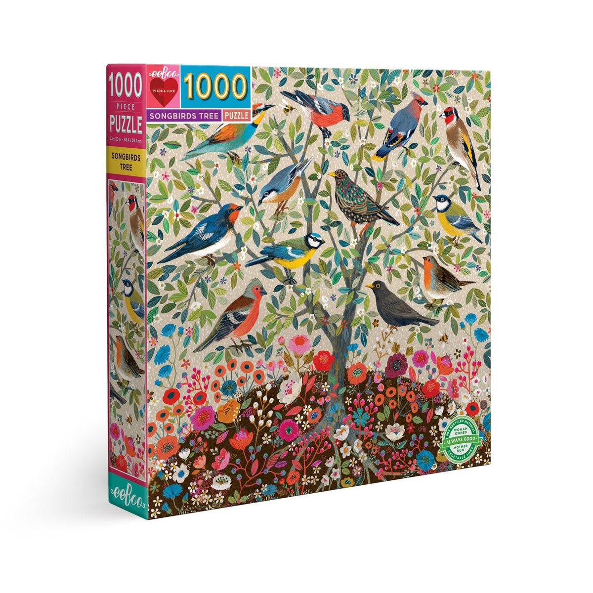 Songbirds Tree 1000 Piece Puzzle - Heart of the Home PA