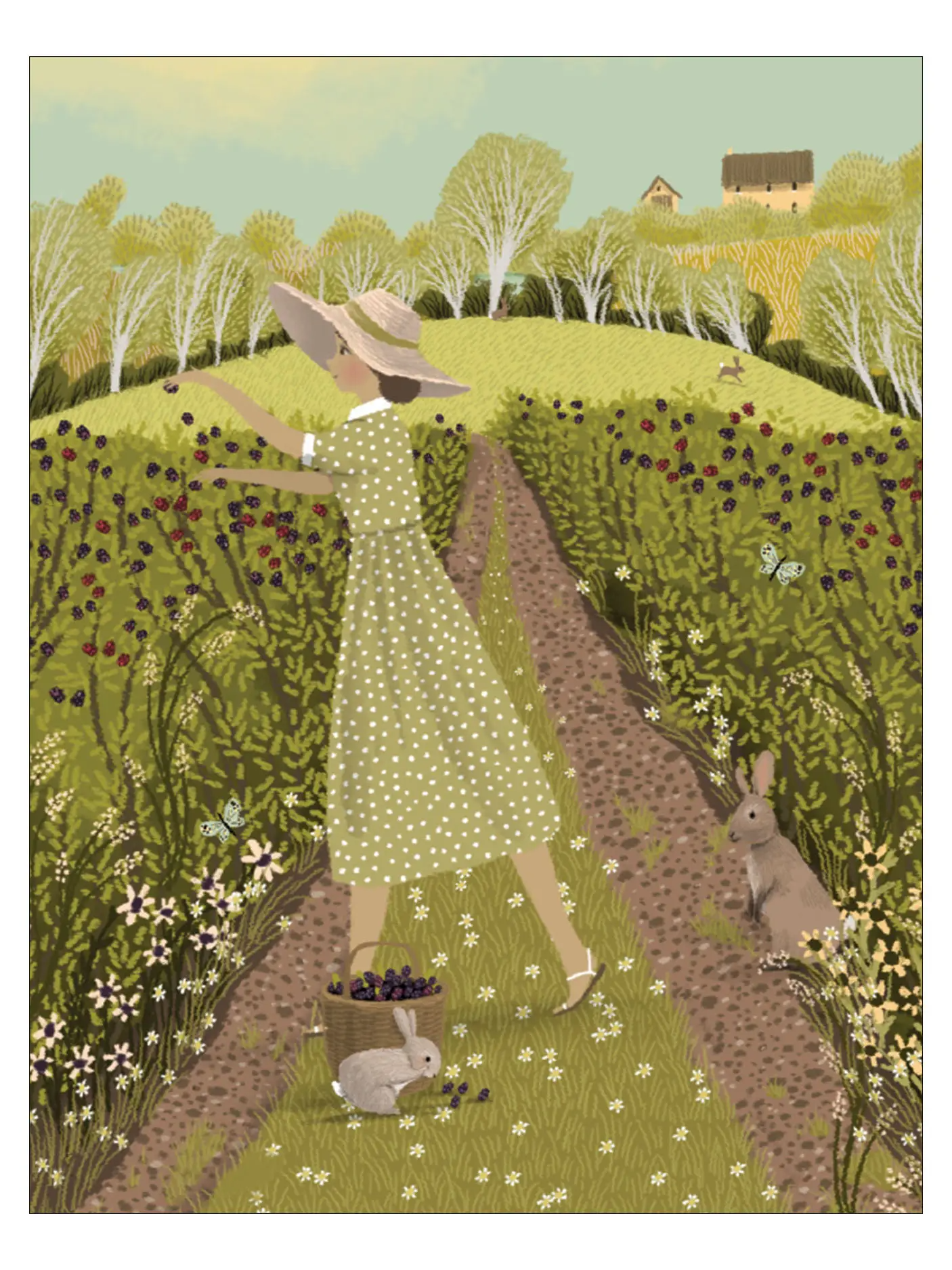 Berry Picking Birthday Card - Heart of the Home PA