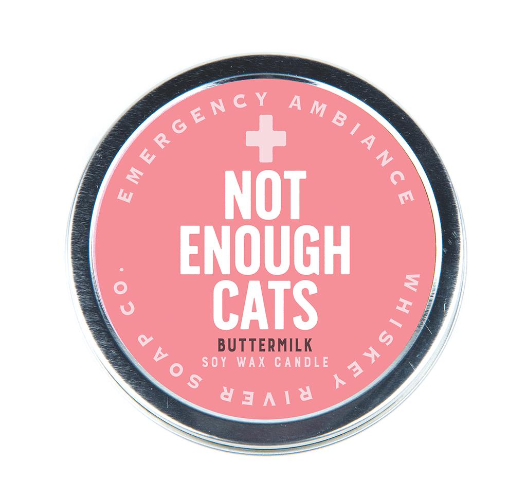 Emergency Ambiance - Not Enough Cats Travel Tin Candle - Heart of the Home PA