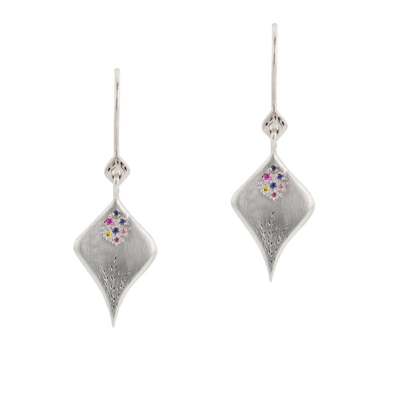 Secret Garden Multisapphire Earrings - Heart of the Home PA