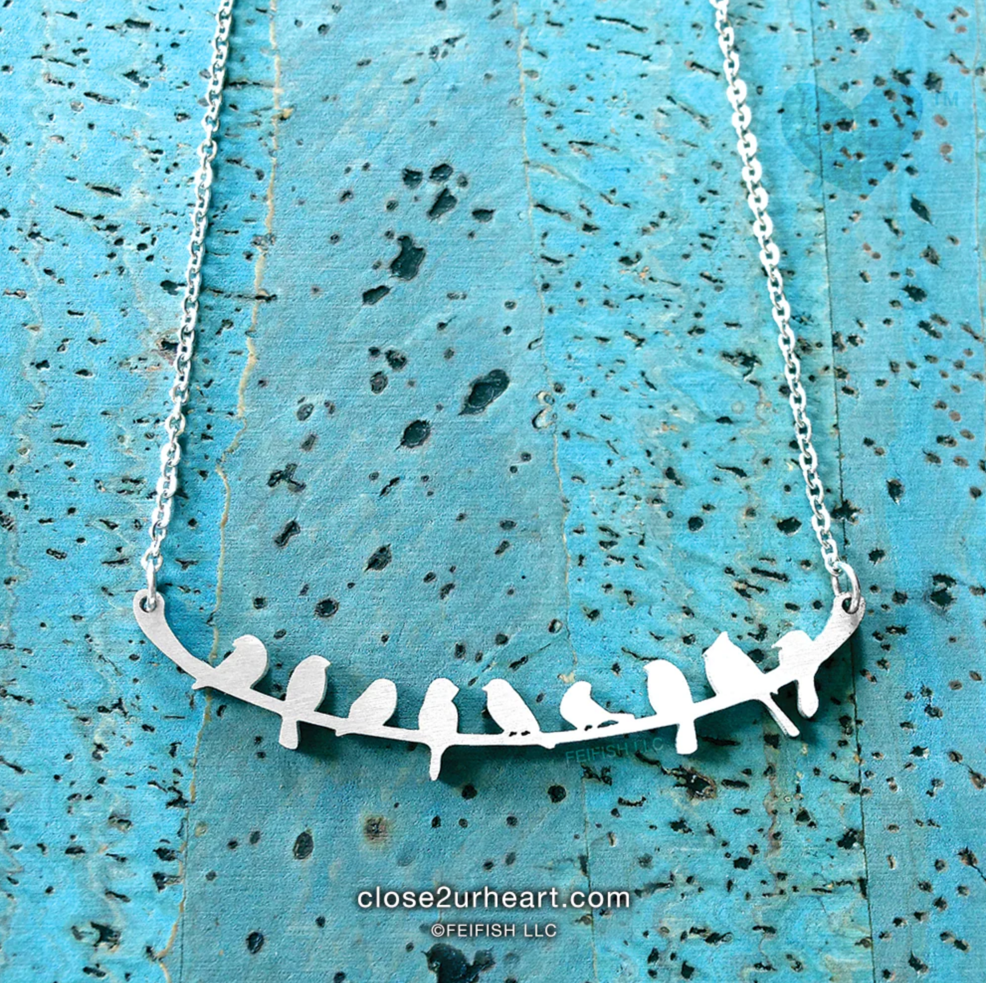 Birds Online Necklace - Heart of the Home PA