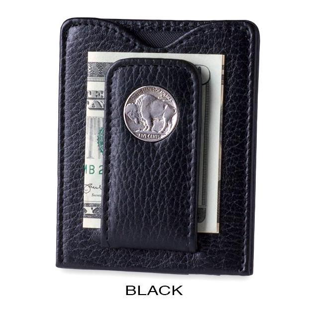 Buffalo Nickel Money Clip Wallet in Black - Heart of the Home PA