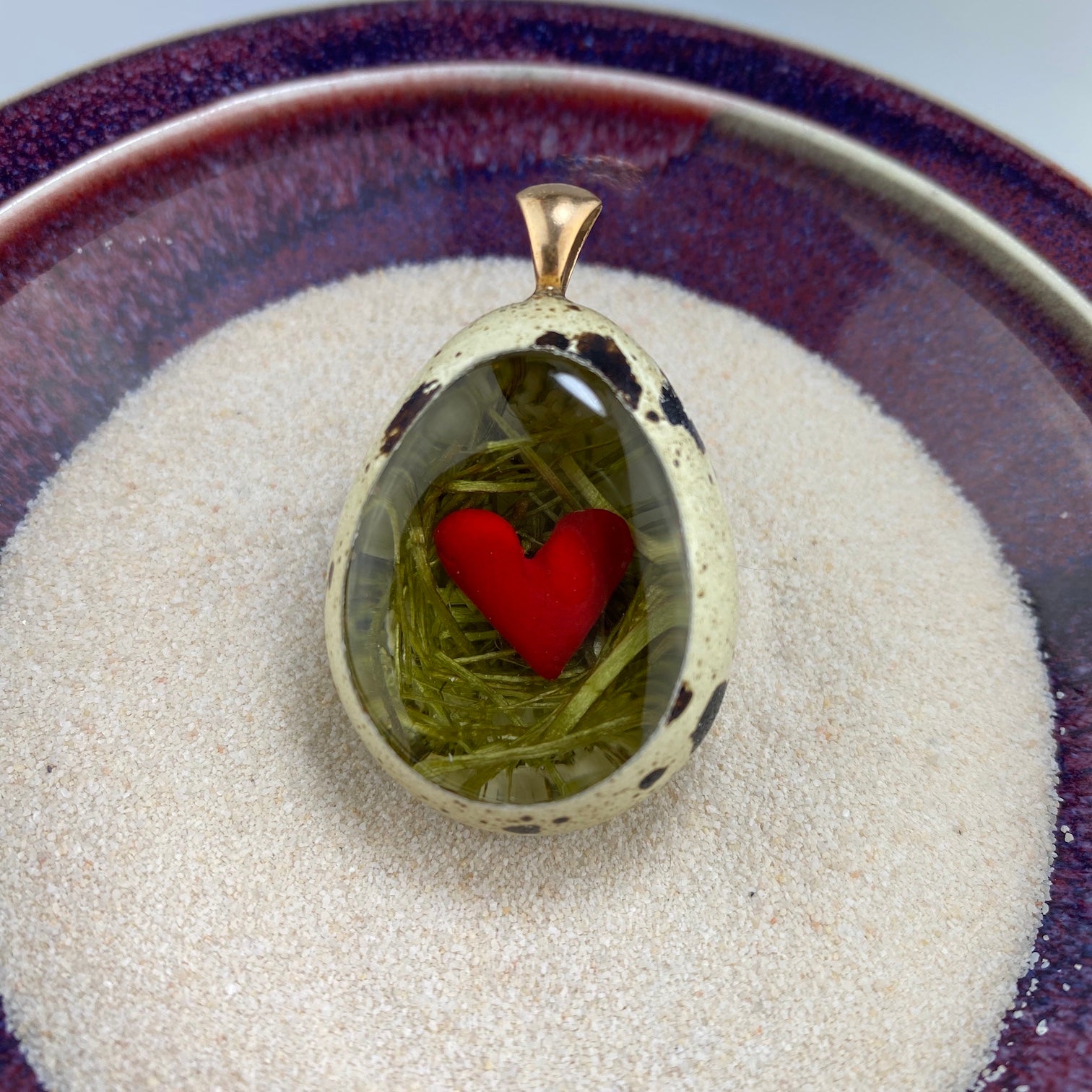 Cozy Nest Heart Quail Egg - Heart of the Home PA