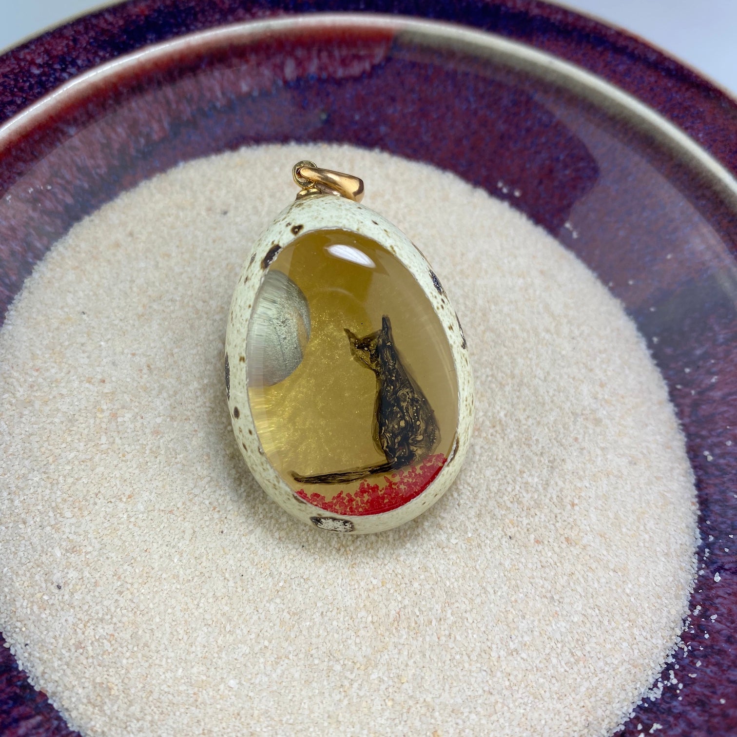 Moon Cat Quail Egg - Heart of the Home PA