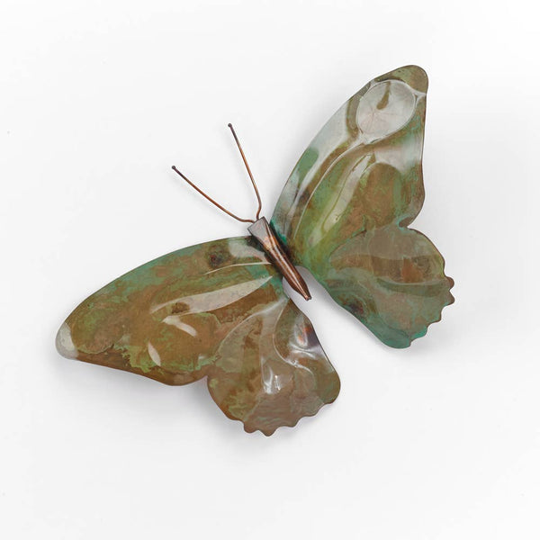 Copper Patina Butterfly Garden Stake | Heart of the Home Inc