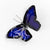 Blue Butterfly Garden Stake - Heart of the Home PA