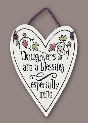 Daughter Blessing Wall Plaque - Heart of the Home PA