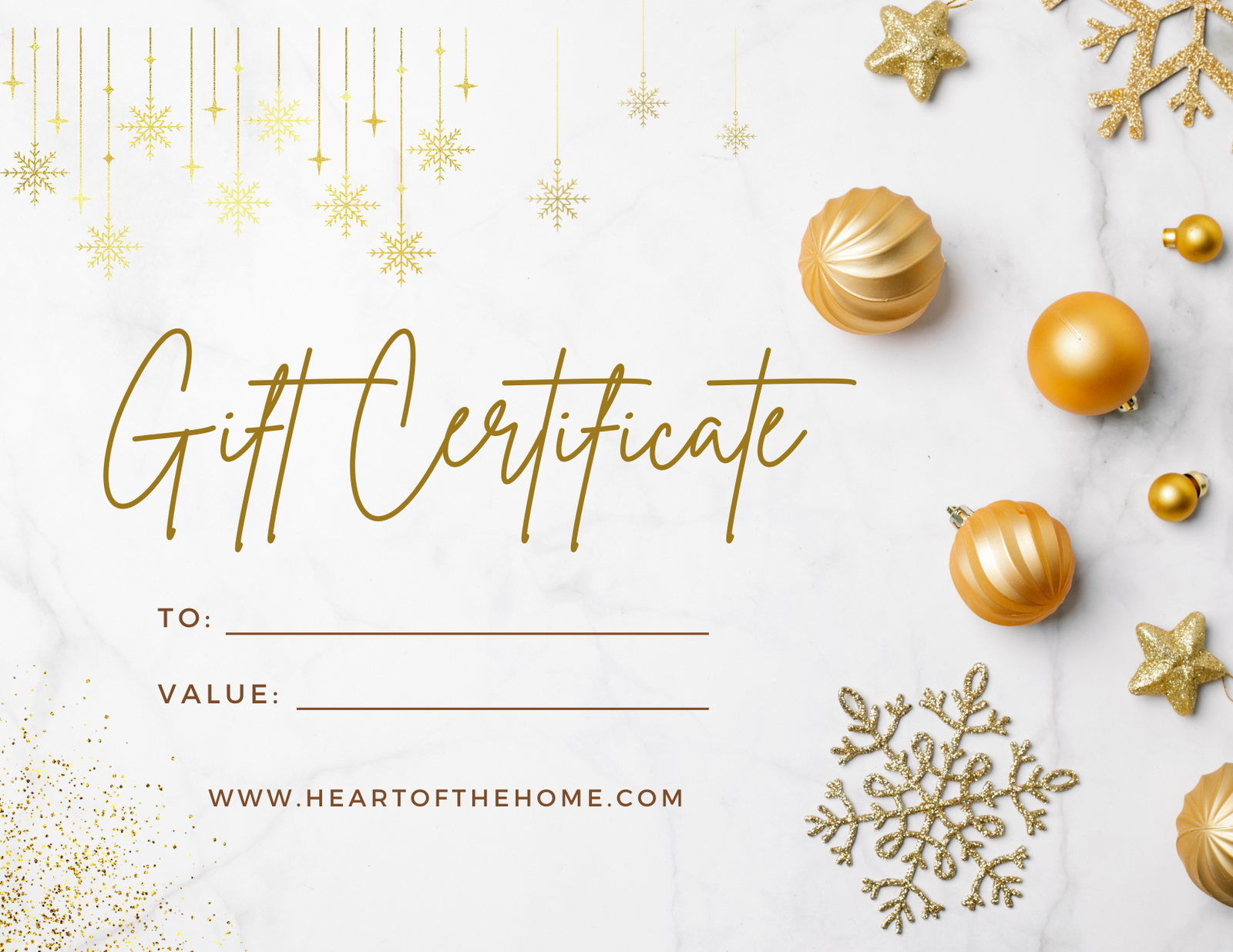 Heart of the Home Gift Card - Heart of the Home PA