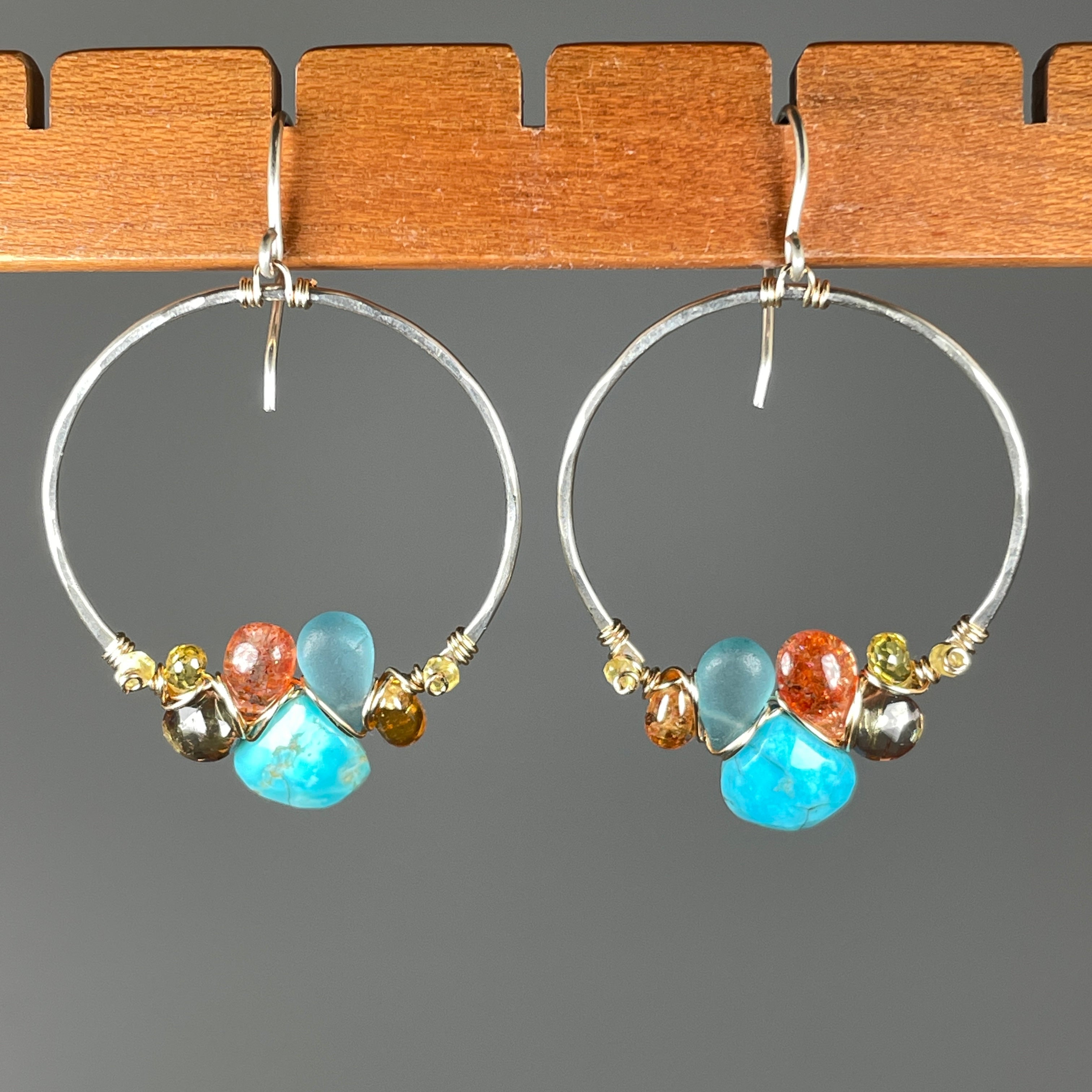 Prismatic Springs Woven Hoop Earrings - Heart of the Home PA