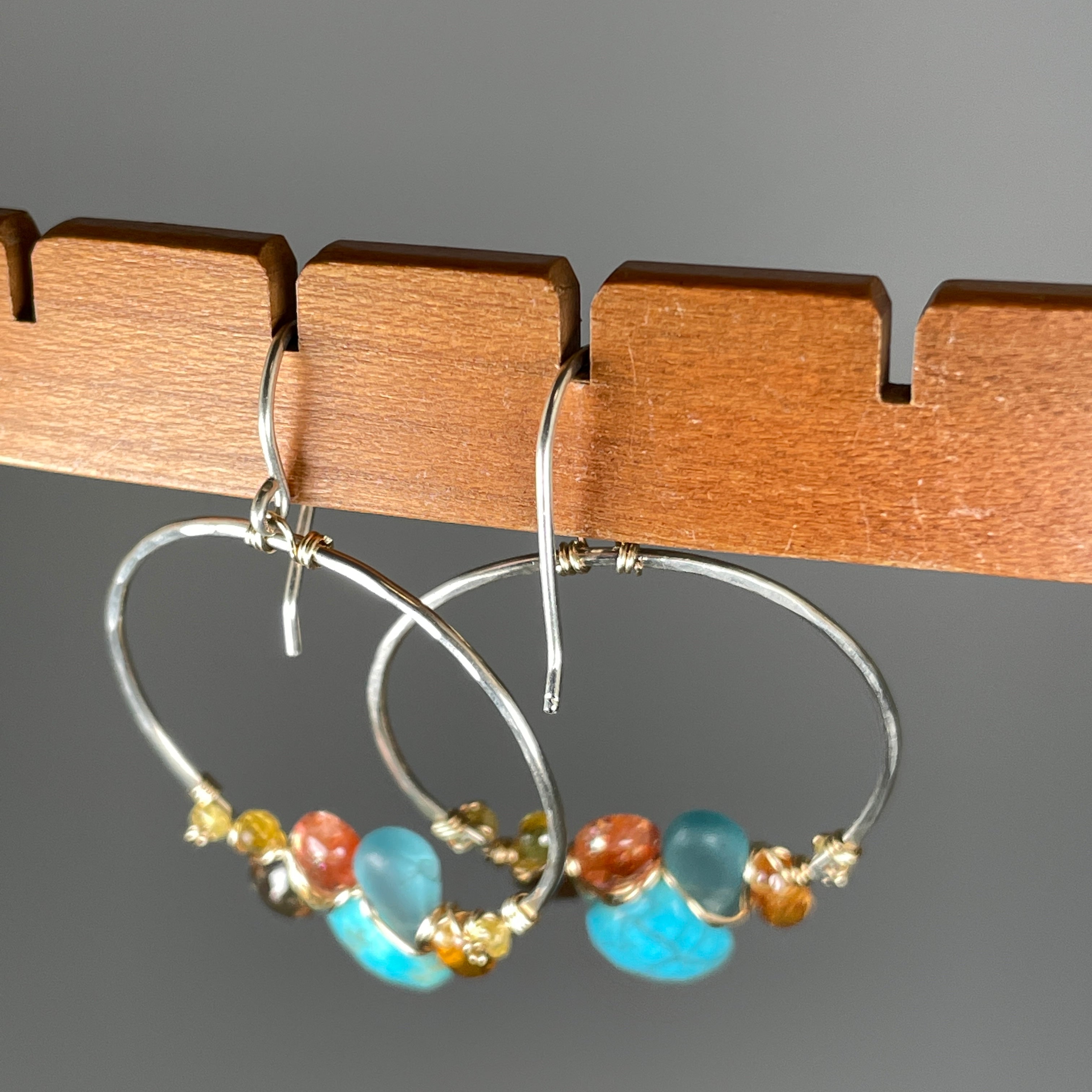Prismatic Springs Woven Hoop Earrings - Heart of the Home PA