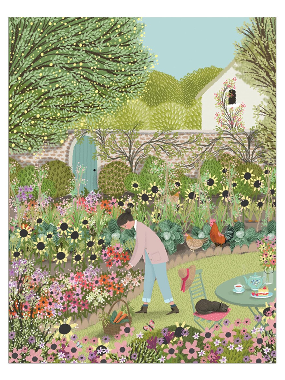 Cottage Garden Birthday Card - Heart of the Home PA