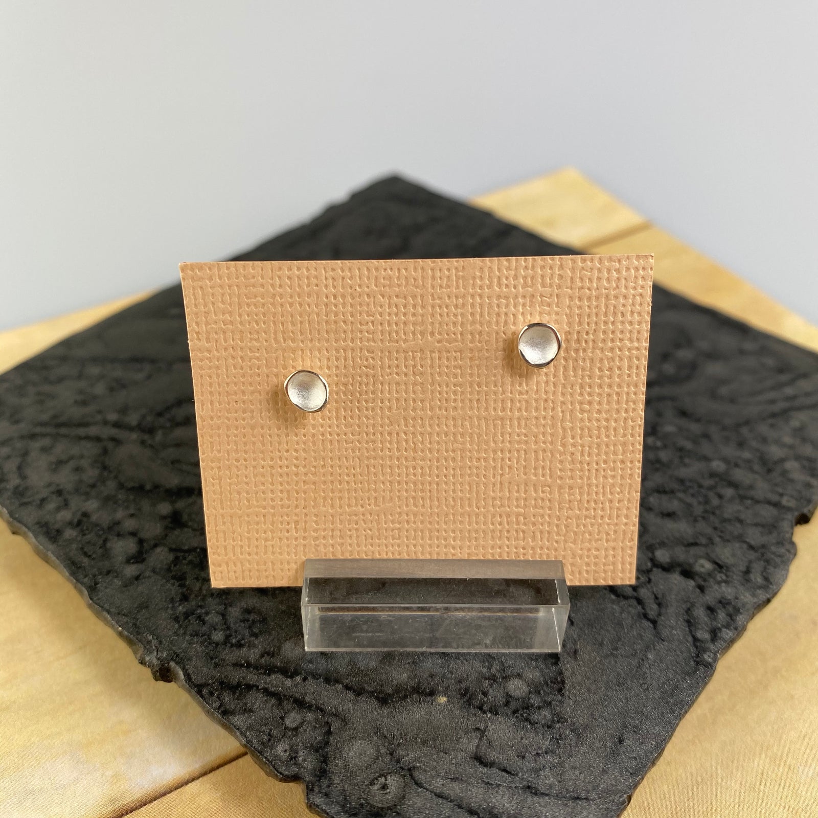 Small Pod Post Earrings in Silver - Heart of the Home PA