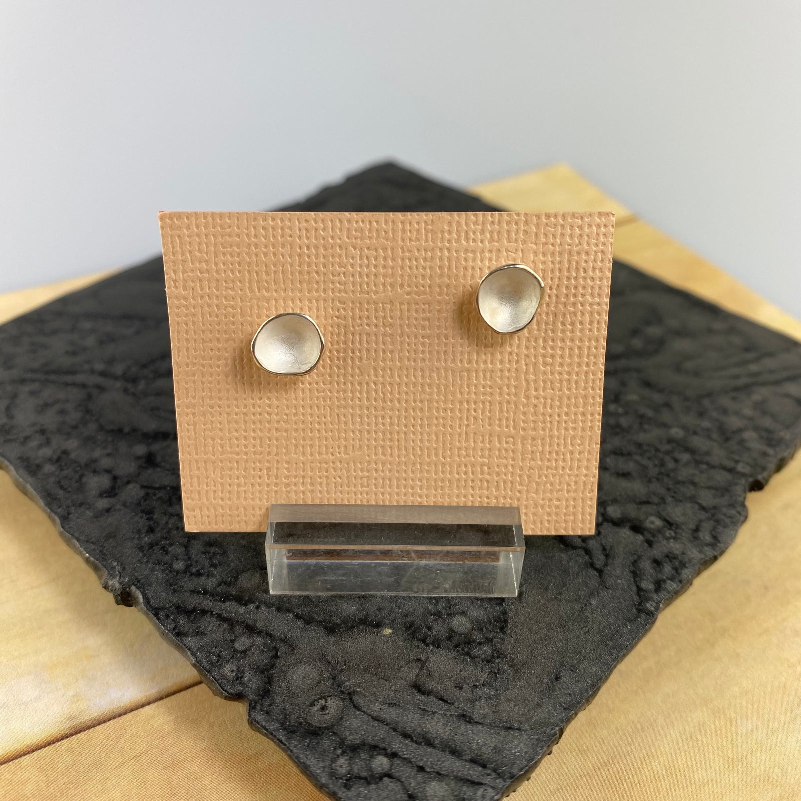 Large Pod Post Earrings in Silver - Heart of the Home PA