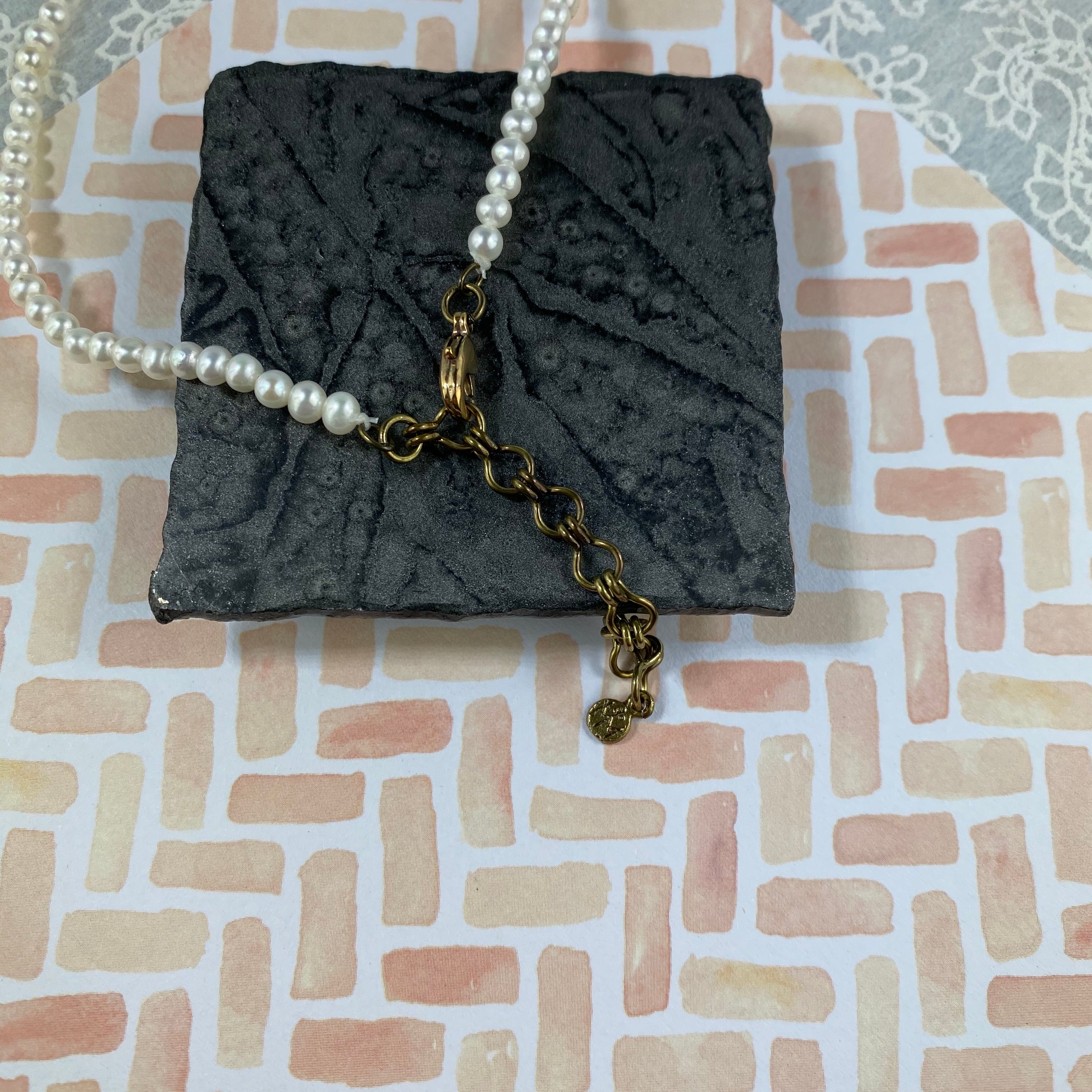 Rosemary Necklace on Pearl Strand - Heart of the Home PA