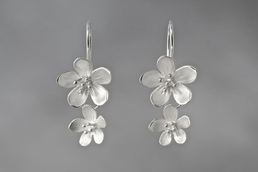 Small Double Apple Blossom Earrings - Heart of the Home PA