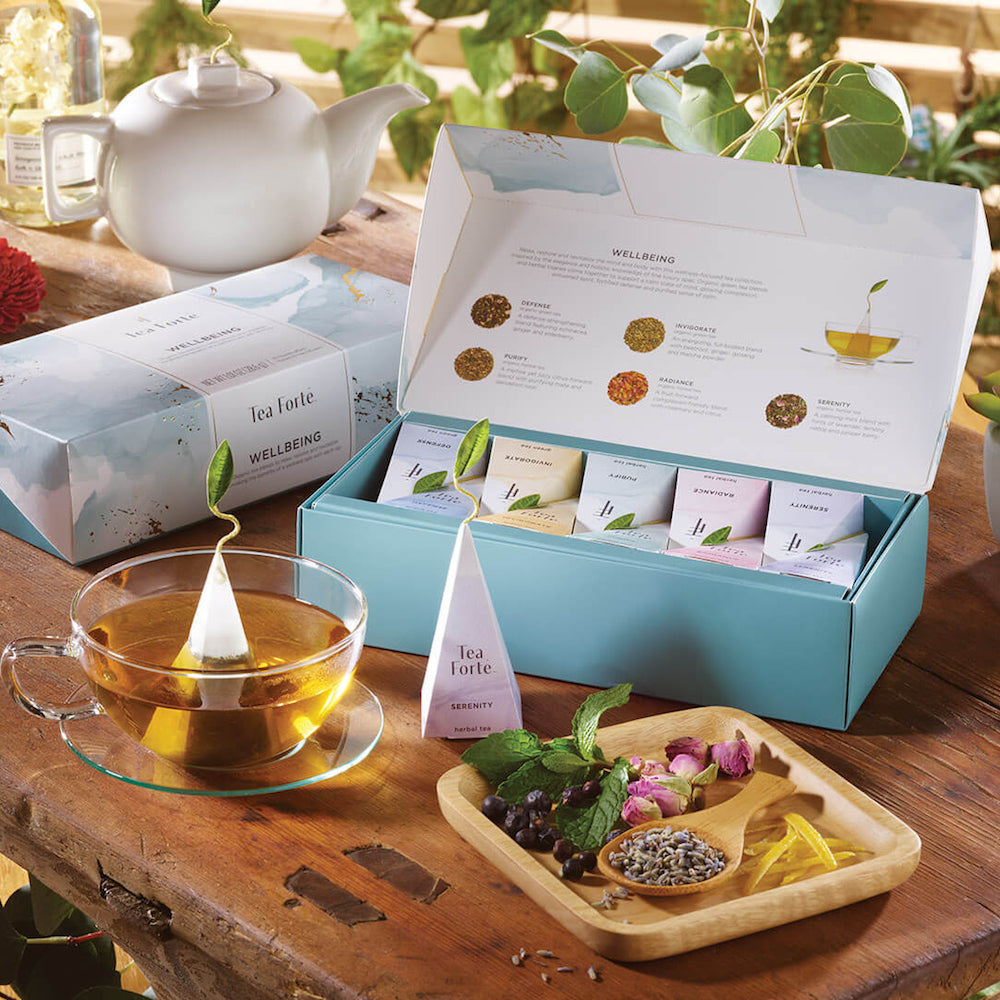 Wellbeing Tea Pyramids Petite Presentation Box - Heart of the Home PA