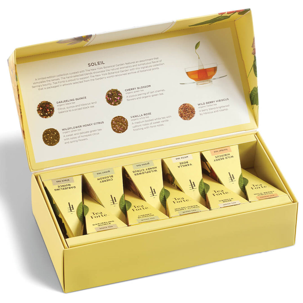 Soleil Tea Pyramids Petite Presentation Box - Heart of the Home PA