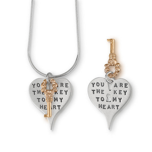 You Are The Key To My Heart Pendant - Heart of the Home PA