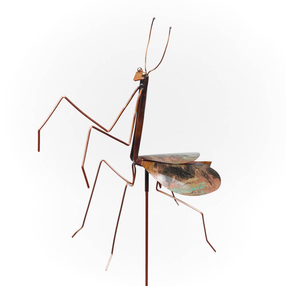 Large Praying Mantis Garden Stake - Heart of the Home PA